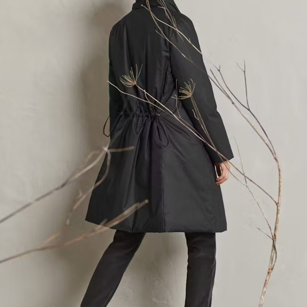 Poetry Fashion (UK) Shawl-collar Puffer Coat Dark Moss 16 Super cozy! - Picture 15 of 15